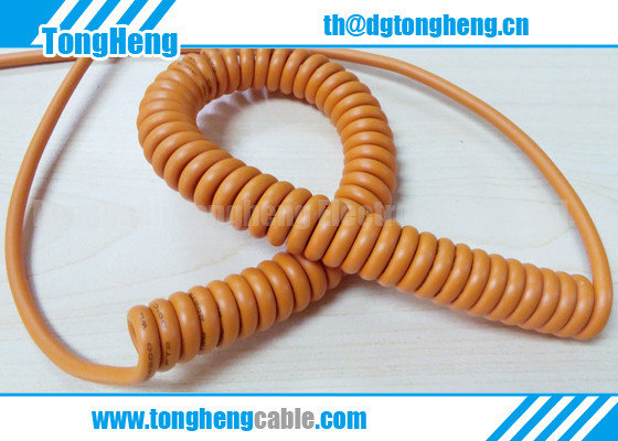 China Fire Retardant Reinforced Polyester Coated Customized Spiral Cable supplier