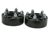 Black Anodized 1.5 Inch Wheel Adapters 38 Millimeter Studs Nuts High Precision