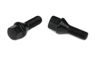 Heat Treated BMW Conical Lug Bolts Black Color With 1.10 Inch Shank Length
