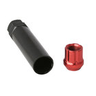 Red Locking Wheel Nuts 12x1.25 , Cone Spline Lug Nuts Carbon Steel Material