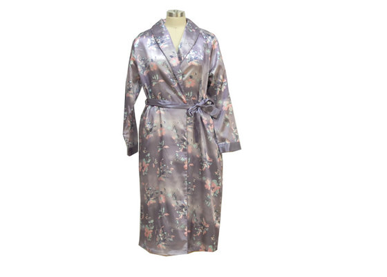 China Beautiful Ladies Night Dresses Sleepwear 83% Polyester 17% Cotton Lace Nightgown supplier