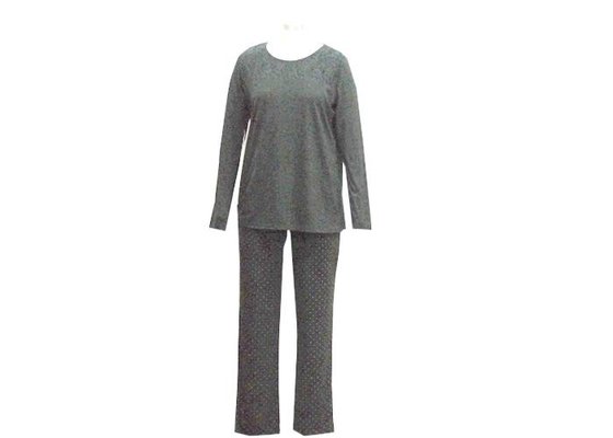 China Comfortable Home Wear Ladies Loungewear Sets Round Neck Tops And Long Pants supplier