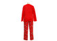 Fancy Funny Womens Christmas Pajama Sets , Red Womens Flannel Pajamas Sets supplier