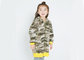 Free Size Girls Polar Fleece Jacket , Children Girls Clothes Allover Camouflage Printed supplier