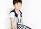 Spring / Fall Kids Boys Clothes Boys Zip Up Hoodies Sleeveless Vest Outfits supplier