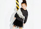 Fashion Scuba Kids Girls Clothes Girls Pullover Sweater With PU Wing Print supplier