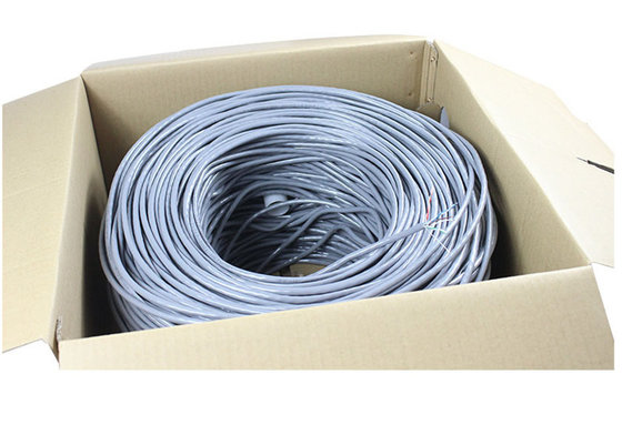 China High speed CAT6 CAT5E Copper black Network Cable 350MHZ  UTP LAN Cable 300m a carton supplier
