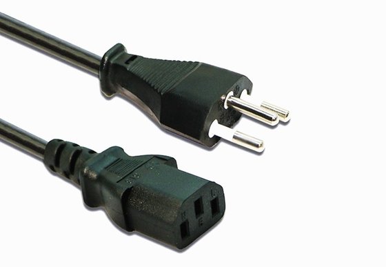 China Switzerland  copper ac power cord  PVC Sheath 0.5m1m2m3m power cable free sample supplier