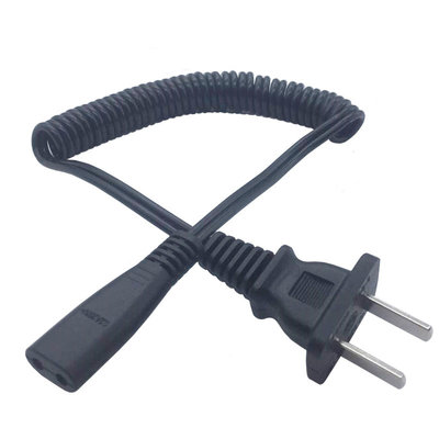 China Durable 2pin black  power cable for shaver  copper power cord supplier