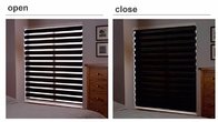 100% Polyester cordless zebra blind and shade with prints motorized customized