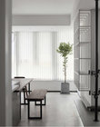 Waterproof flame retardant voile blind white vertical blind and curtain customized for home office