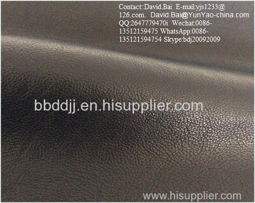 Soft finished pu artificial leather fabric