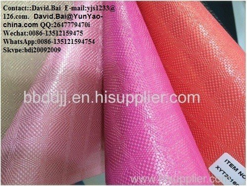 Eco-friendly PVC Synthetic artificial leather car seat fabric