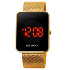Led 1900 Fine Watches Zegarki Meskie Mens LED Wristband Sport Digital Watches Mesh Wristwatches