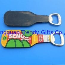 China Custom  SENOR FROGS 3d Soft PVC Bottle Shaped Bottle Opener For Company Anniversary Gifts supplier