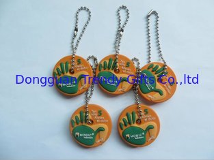 China Multi Function Double Sided Hand Shape Silicone Rubber PVC Charm With Metal String For Key Holder And Bag Decoration supplier