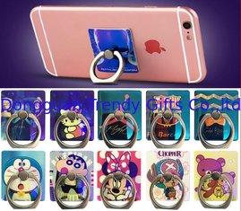 China Fashion 360 Degree Universal Acrylic Mobile Phone Ring Holder Finger Ring Stand With Custom Printing Cartoon Figures supplier
