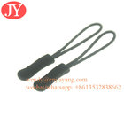 Jiayang zipper pull tab rubber  Silicon string rope customized soft zipper puller for backpack zipper pull tag for bags