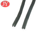 jiayang aglet matte black color  color 25mm flat  cord laser logo metal tipping for hoodies