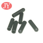 Jiayang aglet Glossy black color tube shape ABS plastic tipping plastic aglets