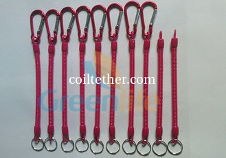 China Customized Size and Red Color 4'' to 40'' Multi-purpose Utilities Plier Coiled Lanyards supplier