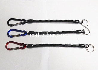 China Plastic Custom Colored Carabiner Spiral Cord Tool Holders supplier