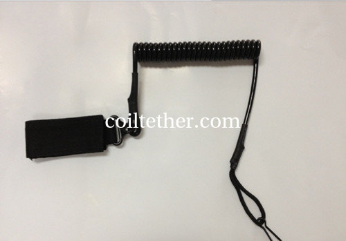 Durable army green customized strongest police pistol retention lanyard retainer accessory supplier