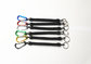 Promtional 6.5''  Steel Coil  Fishing Plier Lanyard Cords w/Split Ring and Colorful Carabiner supplier