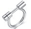 Stainless Steel Fashion Jewelry Dumbbell Shaped Finger Ring for Women Silver Golden Color Open Finger Rings supplier