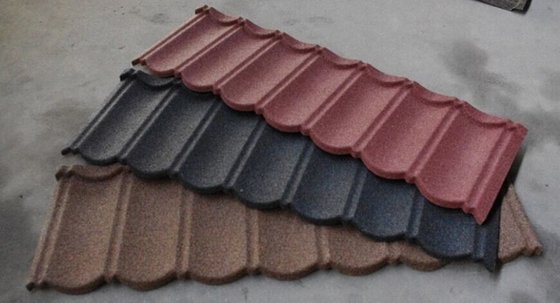 China Roman wind and corrosion resistance stone coated steel roof tiles wholesale for building roof construction wholesale supplier