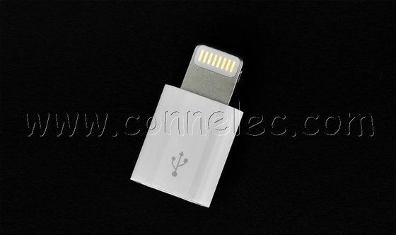 China original USB adapter for Samsung to Iphone 5/5S/5C, lightning to micro USB adapter supplier