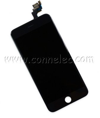 China Iphone 6 plus black display assembly with front camera, repair LCD Iphone 6 plus, 6 plus supplier