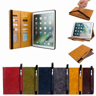 China Samsung &amp; Ipad super good quality card holder wallet leather case with pen holder, Ipad leather case, Samsung leather supplier