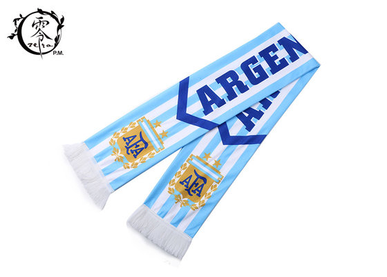 China FIFA Argentina Winter Custom Sports Scarves Polyester Warm Long Size supplier