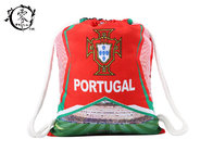 Sport  Gym Portugal Printed Drawstring Backpack Patterned Thick Medium Sized
