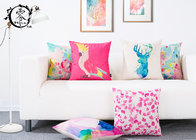 Colorful Abstract Graffiti Paint Silk Cotton Pillow Throw Square Soft Cloth Sofa Waist
