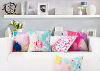 Colorful Abstract Graffiti Paint Silk Cotton Pillow Throw Square Soft Cloth Sofa Waist