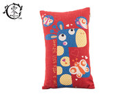 Cute Cartoon Anamal Throw Silk Cotton Pillow Linen Decorative Cushion Cover Pillowcase For Sofa