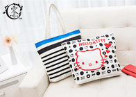 Multiple Designs Lady Canvas Recycle Grocery Bags Cartoon Pattern Girls Shoulder Bags Handbags