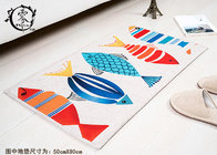 Colorful Sublimation Printed Houseware Items Decorative Kitchen Floor Mats Livingroom Home Cartoon Fish Pattern