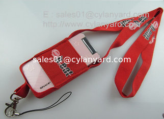 China Functional stretchable mobile phone pouch lanyards, spandex mobile phone holder lanyards, supplier