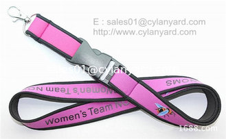China Sublimated neoprene neck lanyard with merrow from China lanyard factory supplier