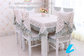 Wholesale floral cotton tablecloth and chair cover set for six seater dining table, supplier