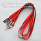 Screen printed lanyard with ABS buckle release and metal thumb hook wholesale supplier