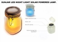 Sun light Jar Frosted glass is an ingenious portable solar powered light. It looks like a storage jar