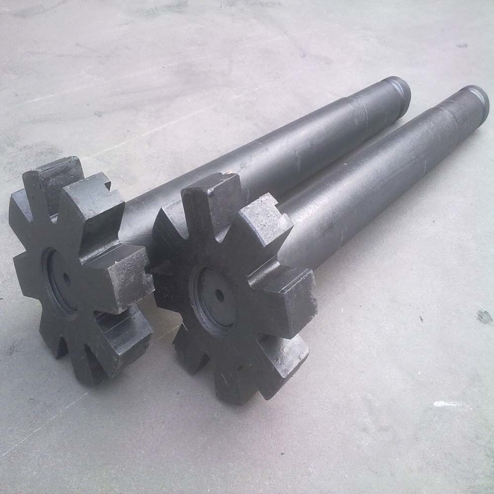 Special degassing graphite rod and rotor for degassing machine
