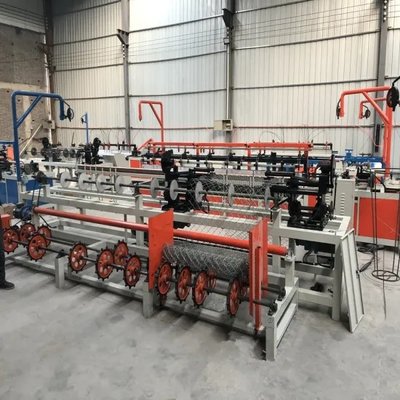 2-4mwidth double Wire &Single Wire Fully Automatic Diamond Mesh Chain Link Fence Making Machine Factory