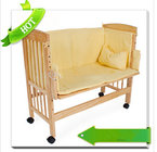 2015 New Fashion baby products Wood Baby Bed Adjustable Baby Crib
