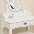Wholesale white small wooden dressing table with drawer