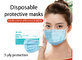 3-Ply Disposable Mouth Mask Non-woven fabrice melting spray cloth in the middle Face Mask Unisex Anti Bacteria supplier